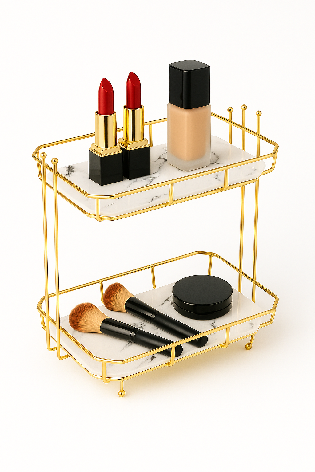 Iron Cosmetics Storage Rack
