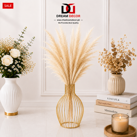 Plain Flower Vase, With Glass Tube Home Decor