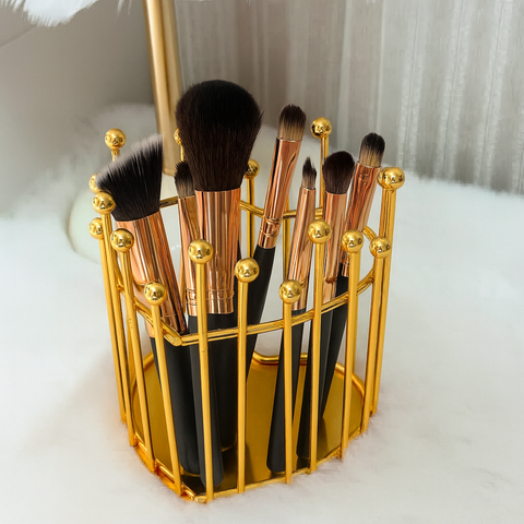 Luxury Gold Makeup Brush Holder
