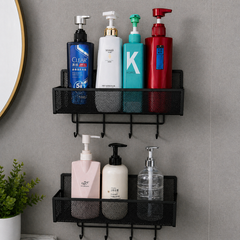 Wall Mounted Bathroom Shelf Rack