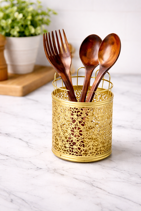 Elegant Metal Cutlery Holder