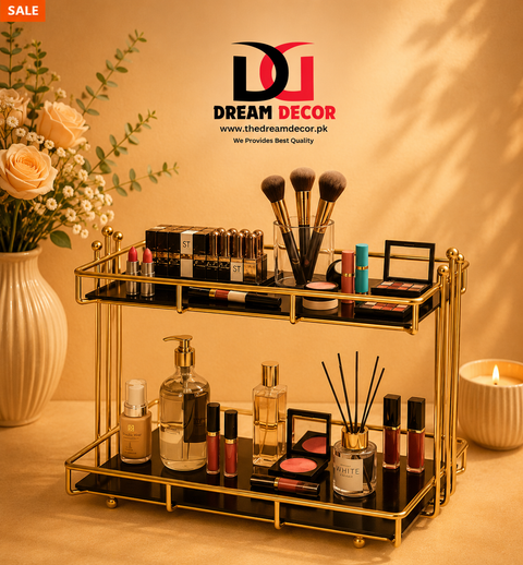 Iron Cosmetics Storage Rack
