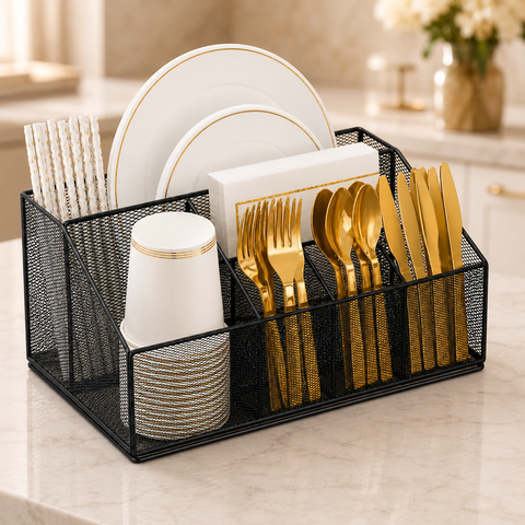 Premium Party Tableware Organizer Rack