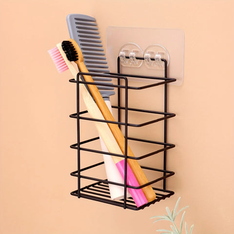 Wall-Mounted Storage Rack for Bathroom Accessories