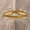 Luxury 2-Tier Golden Bathroom Corner Rack with Hooks