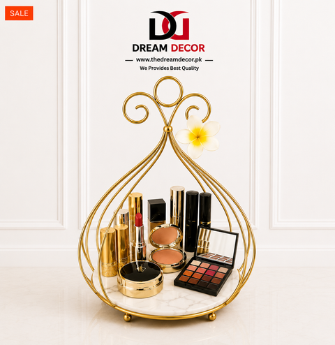 Golden Bloom Luxury Perfume & Vanity Organizer