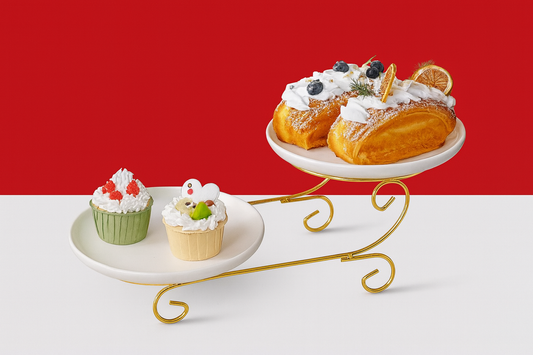 Cupcake Stand Round Cake Display Stand for Afternoon Tea