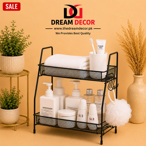 2-Tier Bathroom Shelf Organizer countertop