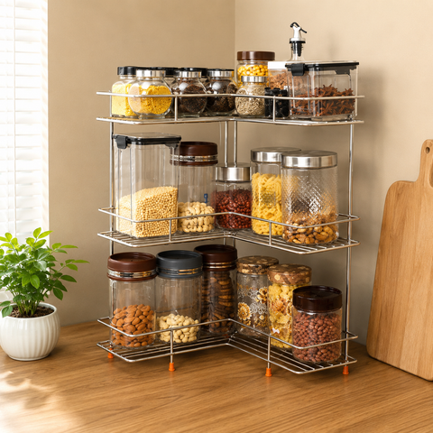 Stainless Steel Kitchen Corner Rack