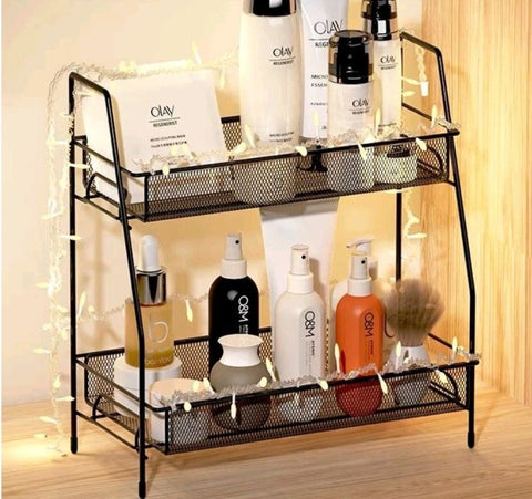 2-Tier Bathroom Shelf Organizer countertop