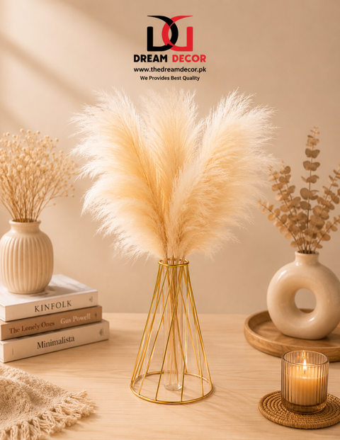 Plain Flower Vase, With Glass Tube Home Decor