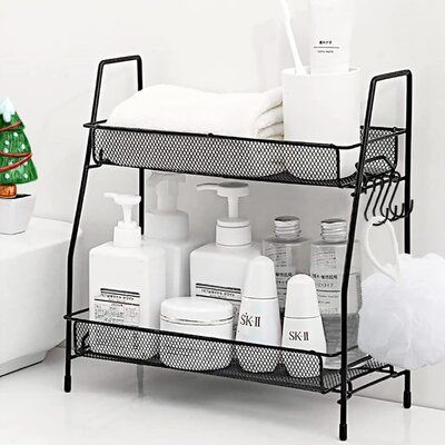 2-Tier Bathroom Shelf Organizer countertop