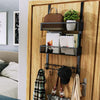 Premium Over-the-Door Organizer Rack with Storage Shelves & Hooks