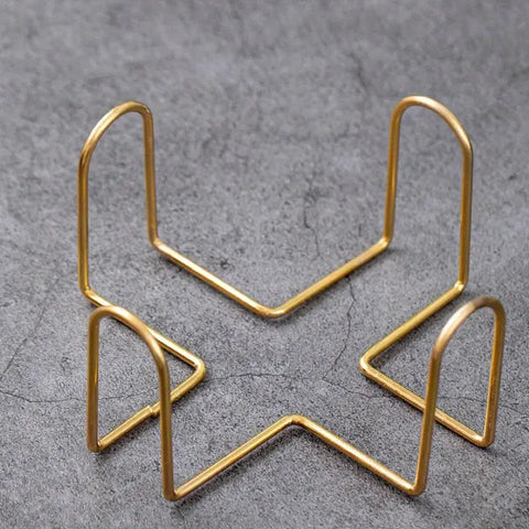 Premium Ceramic Coasters with Metal Holder – Set of 6