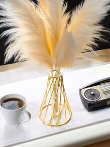 1pc Plain Flower Vase, With Glass Tube Home Decor For Wedding Party Festive
