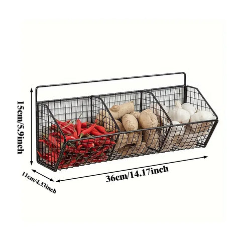 Multi-compartment wall-mounted