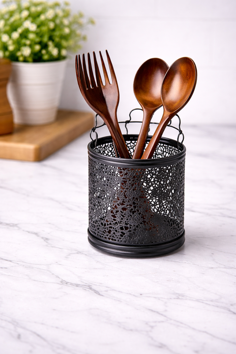 Elegant Metal Cutlery Holder