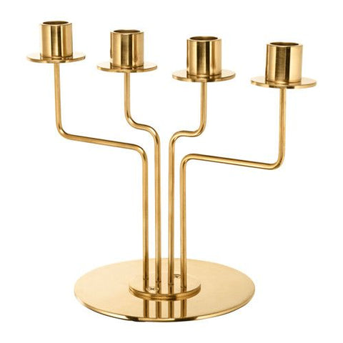 Golden Brass Candle Stand