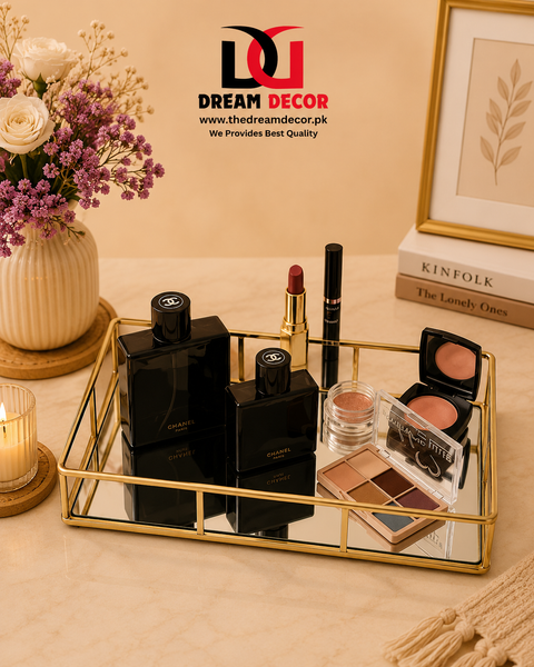 Luxury Glass vanity Tray