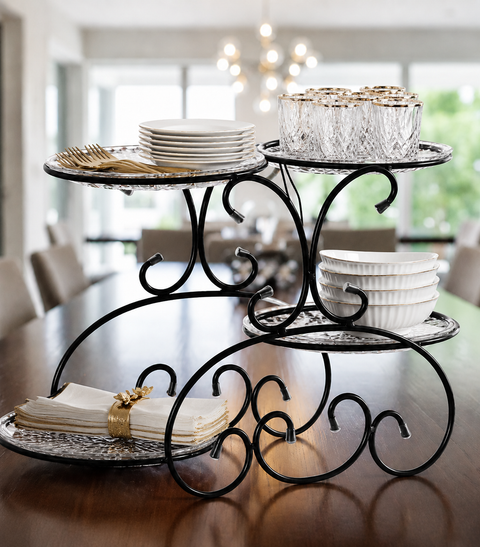 Stylish plate stand 4 layer