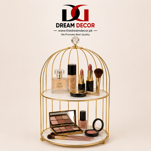 Premium Gold Cosmetic Organizer Rack