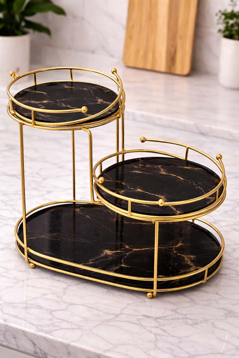 Multipurpose  Organizer Stand for Makeup & Serving