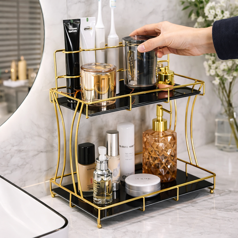 Bathroom Vanity Organizer Makeup Shelf Bathroom Organizer