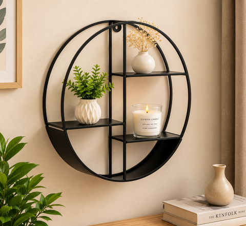 Round Decorative Wall Shelf