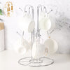 6-Cup Mug Holder Stand – Chrome Finish