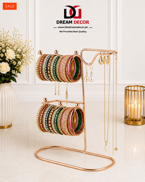 Multi-Tier Bangle & Jewelry Organizer Stand