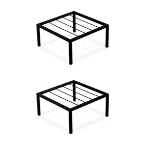 Pack of 3 Premium Metal Plant Stands | Black Plant Risers