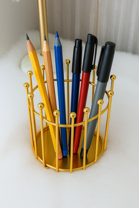 Luxury Gold Makeup Brush Holder