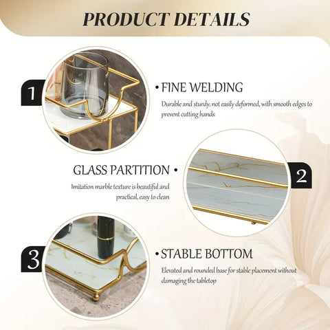 Premium Metal Makeup Organizer – 2 Tier