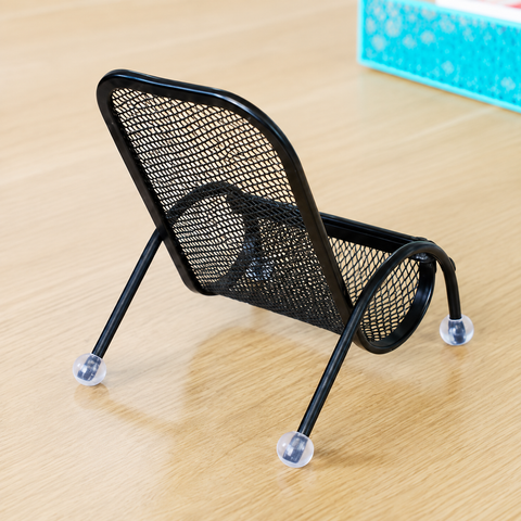 Premium Metal Mobile Phone Stand – Black