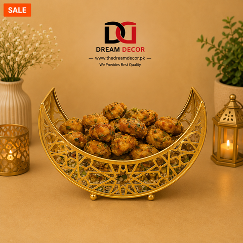 Golden Crescent Serving Bowl