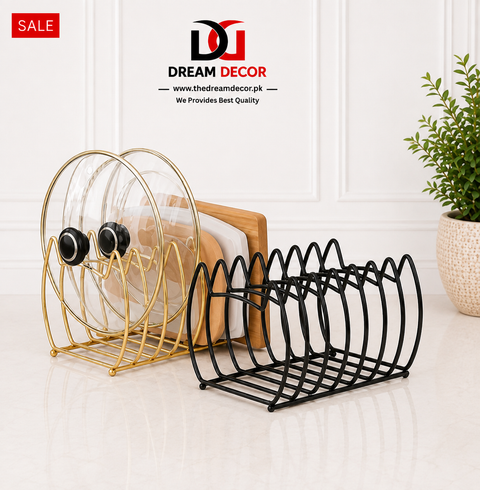Premium Metal Plate Organizer Rack