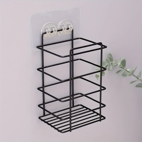 Wall-Mounted Storage Rack for Bathroom Accessories