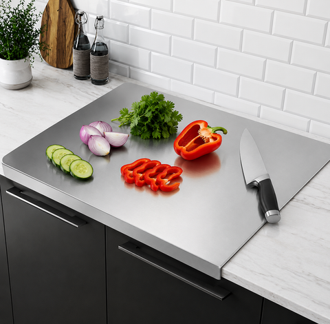 Premium Stainless Steel Washable Chopping Board for Kitchen