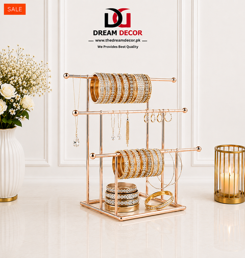 Metal Bangle & Jewelry Organizer Stand
