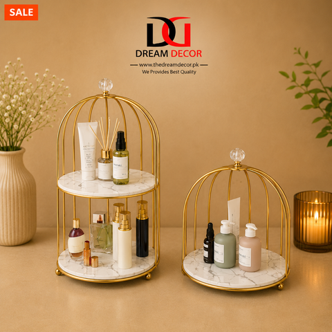 Nordic Style Bird Cage Cosmetic Storage Rack