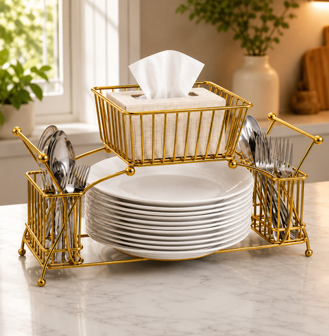 2 Tier Metal Dish Drying Rack