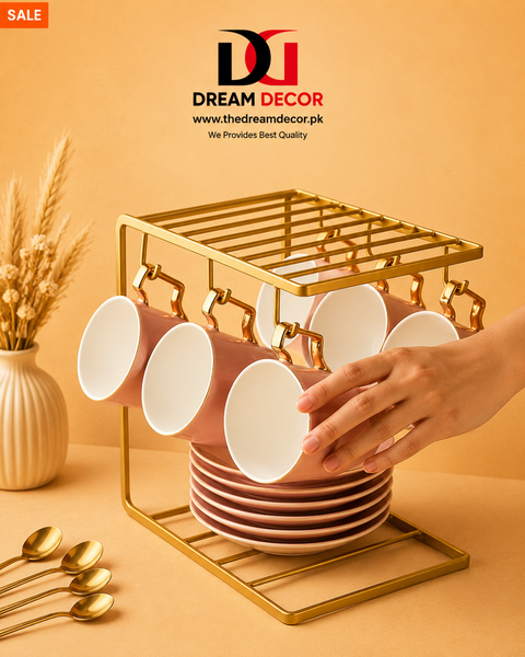 Modern Metal Mug Organizer Rack