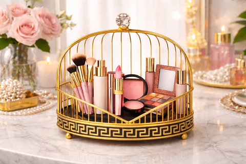Royal Glow Luxury Makeup Serving Tray