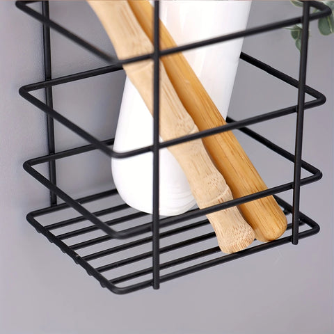 Wall-Mounted Storage Rack for Bathroom Accessories