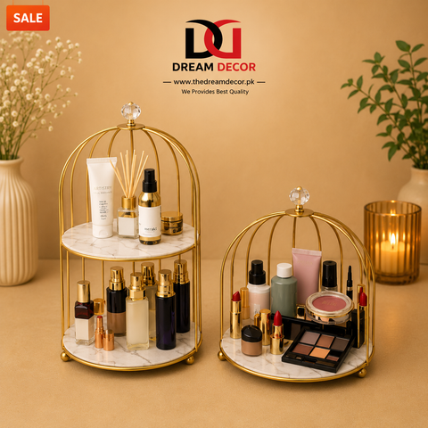 Nordic Style Bird Cage Cosmetic Storage Rack