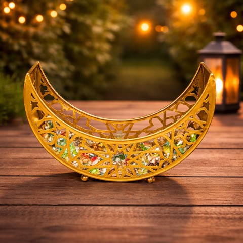 Golden Crescent Serving Bowl