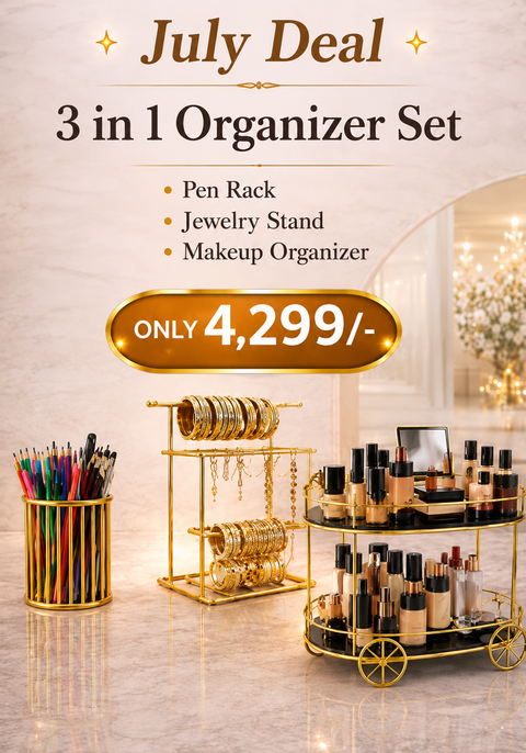 3 in 1 Luxury Gold Organizer Set – April Deal