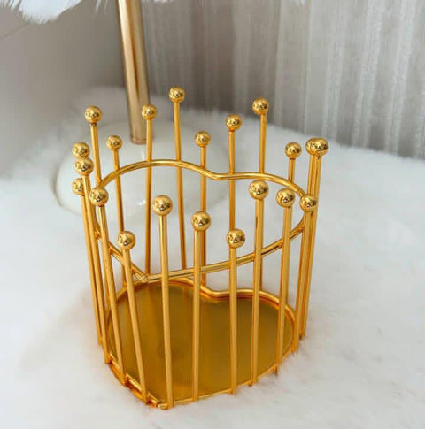 Luxury Gold Makeup Brush Holder