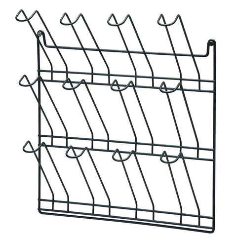 Wall Mounted 12 Glass Holder Rack for Kitchen