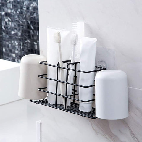 Bathroom Organizer Wall Mounted Small Counter Stand